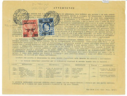P2535 - ITALIA ERITREA, OCCUP. BRITANNICA 31.1.1952 5/ E 10/ USATI SU TELEGRAMMA, PERFORATI E TIMBRATI, “AS USUAL”” - Eritrea