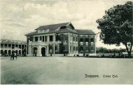 PC SINGAPORE, CRICKET CLUB, VINTAGE POSTCARD (b1818) - Singapour