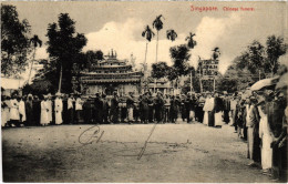 PC SINGAPORE, CHINESE FUNERAL, VINTAGE POSTCARD (b1711) - Singapour