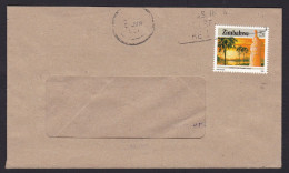 Zimbabwe: Cover, 1987, 1 Stamp, Sunset, River, Palm Tree (backflap Missing) - Zimbabwe (1980-...)