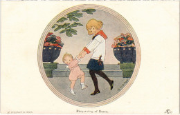 PC WILLEBEEK LE MAIR ARTIST SIGNED RING A RING OF ROSE VINTAGE POSTCARD (b2892) - Le Mair