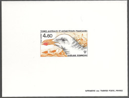 Épreuve De Luxe Taaf/fsat Oiseau Goéland Dominicain YVT PA 92 - Imperforates, Proofs & Errors