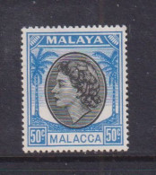 MALACCA  -  1954 Definitive 50c Hinged Mint - Malacca