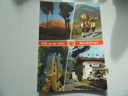 Cartolina Viaggiata "Grube Aus Dem Schoen SUDTIROL" Vedutine 1975 - Saluti Da.../ Gruss Aus...