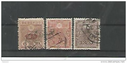 A06214)Japan 136 + 138 - 139 Gest. - Used Stamps