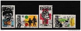 A07767)Brasilien 1352 - 1355 Gest. - Gebraucht