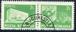 Romana - Roemenië - C14/53 - 1982 - (°)used - Michel 128 - Postkantoor & Postembleem & Postvoertuig - BUCURESTI - Port Dû (Taxe)