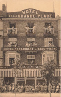 HOTELS RESTAURANTS - Hôtel De La Grande Place - Hôtel Restaurant J. Acou-Viaene - Carte Postale Ancienne - Alberghi & Ristoranti