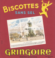 BUVARD  - GRINGOIRE - Biscottes - La Concorde à Paris - Food