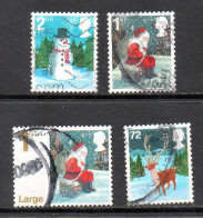 UK, GB, Great Britain, Used, 2006, Michel 2457, 2458, 2460, 2461, Christmas - Usati