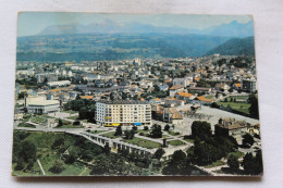 Cpm, Thonon Les Bains, Vue Générale Aérienne, Au Fond Les Memises Et Dent D'Oche, Haute Savoie 74 - Thonon-les-Bains