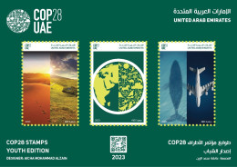 Dubai UAE 2023 COP28 Climate Change Conference UN - Stamps Yuth Edition MNH - Dubai