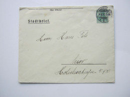 1912 , 5 Pfg. Privatganzsache "Stadtbrief" , Ortsbrief Hannover - Sobres