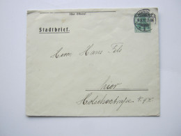 1912 , 5 Pfg. Privatganzsache "Stadtbrief" , Ortsbrief Hannover - Omslagen