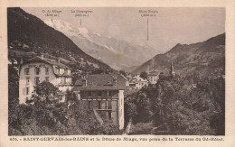 FRANCE - Saint Gervais Les Bains - Le Dôme De Miage - Vue Prise De La Terrasse Du Grand-hôtel - Carte Postale Ancienne - Saint-Gervais-les-Bains
