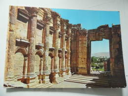 Cartolina Viaggiata "LEBANON Baalbeck - Interior Of Bacchus Temple" 1975 - Liban
