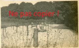 PHOTO FRANÇAISE - LE CIMETIERE DE L'HOPITAL DE CHALONS SUR MARNE PRES DE L'EPINE - GUERRE 1914 1918 - 1914-18