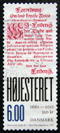 Denmark  2011    Supreme Court 350 Year Anniversary   MiNr.1636    (O)   ( Lot  B 2106 ) - Gebruikt