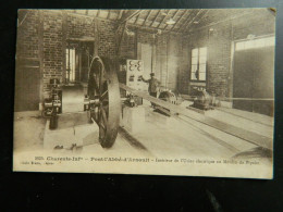 PONT L'ABBE D'ARNOULT                INTERIEUR DE L'USINE ELECTRIQUE AU MOULIN DE PIPELET - Pont-l'Abbé-d'Arnoult