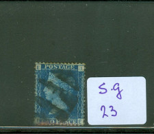 ENGLAND * GREAT BRITAIN * GRANDE BRETAGNE * Großbritannien * TWO PENCE Stamp SG.35 * Used Blue Perforated (3) - Oblitérés