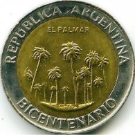 ARGENTINA - 2010 - 1 Peso - KM 156 - El Palmar - UNC Bimetallica Bimetallic - Argentine