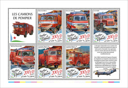 Djibouti  2023 Fire Trucks (344a04) OFFICIAL ISSUE - Sapeurs-Pompiers