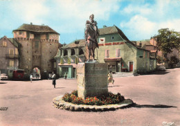 Marvejols * Place Et La Statue Du Roi Henri IV * Café CHEVAL ROUGE GRAVEJAT - Marvejols