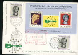 Z000 FDC 1er Jour Europa Cept Italie 1975  Dont Bloc Souvenir   A Saisir !!! - 1975