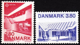 DENMARK 1987 EUROPA: Architecture. Library, Gymnasium. Complete Set, MNH - 1987