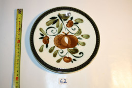 E2 Assiette - BOCH - Belgium - Argenteuil Fait Main - Décor Inaltérable - Motif Floral - Vintage 1960 - 5 - Boch (BEL)