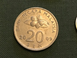 Münze Münzen Umlaufmünze Malaysia 20 Sen 2009 - Malaysia