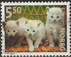 NORWAY 2001 Pets - 5k50 - Kittens FU - Oblitérés