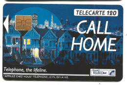 Telecarte F 121B Call Home 120 Unités Luxe SO3 - 1990