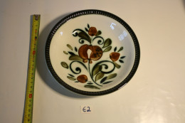 E2 Assiette Creuse - BOCH - Belgium - Argenteuil Fait Main - Décor Inaltérable - Motif Floral - Vintage 1960 - 11 - Boch (BEL)