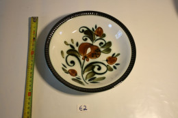 E2 Assiette Creuse - BOCH - Belgium - Argenteuil Fait Main - Décor Inaltérable - Motif Floral - Vintage 1960 - 12 - Boch (BEL)