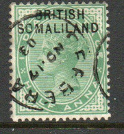 Somaliland Protectorate 1903 QV  ½ Anna Overprint On India, Used, SG 1 (BA2) - Somaliland (Herrschaft ...-1959)