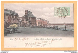 LIEGE EARLY POSTCARD UNDIVIDED BACK LE MONT DE PIETE OU MAISONDE CURTIUS USED - Liege