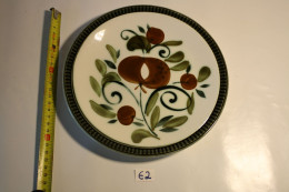 E2 Assiette Semi Creuse - BOCH - Belgium - Argenteuil Fait Main - Décor Inaltérable - Motif Floral - Vintage 1960 - 2 - Boch (BEL)