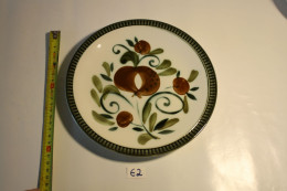 E2 Assiette Semi Creuse - BOCH - Belgium - Argenteuil Fait Main - Décor Inaltérable - Motif Floral - Vintage 1960 - 6 - Boch (BEL)