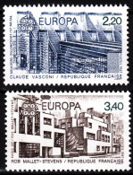 FRANCE 1987 EUROPA: Architecture. Plant, Residential Houses. Complete Set, MNH - 1987