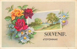 Oyonnax * Un Souvenir De La Commune * Fleurs Roses - Oyonnax