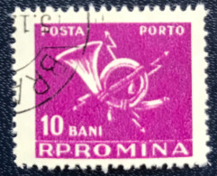 Romana - Roemenië - C14/54 - 1957 - (°)used - Michel 103 - Posthoorn & Bliksem - Impuestos