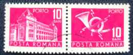 Romana - Roemenië - C14/54 - 1967 - (°)used - Michel 109 - Postkantoor & Posthoorn & Bliksem - Segnatasse