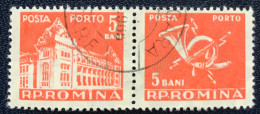 Romana - Roemenië - C14/54 - 1957 - (°)used - Michel 102 - Postkantoor & Posthoorn & Bliksem - Port Dû (Taxe)