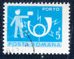 Romana - Roemenië - C14/54 - 1974 - (°)used - Michel 119 - Postbode & Posthoorn - Impuestos