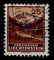 Liechtenstein - (1935-36) - Service  25 R. Vallee De Samina  Surcharge - Oblit - Dienstzegels