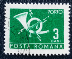 Romana - Roemenië - C14/54 - 1967 - (°)used - Michel 107 - Posthoorn & Bliksem - Port Dû (Taxe)