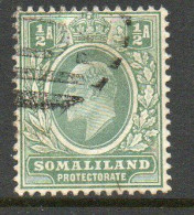 Somaliland Protectorate 1904 KEVII ½ Anna Value, Wmk. Crown CA, Used, SG 32 (BA2) - Somalilandia (Protectorado ...-1959)