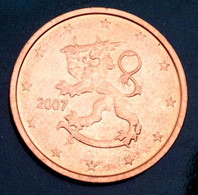 2007  Finland  2 Euro Cent  EIRO CIRCULEET COIN - Finland