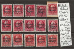 TIMBRE D ALLEMAGNE ALTDEUTSCHLAND BAYERN1919 Nr 155 A X5.155B X5.156A X5  COTE 100,00  € - Nuevos